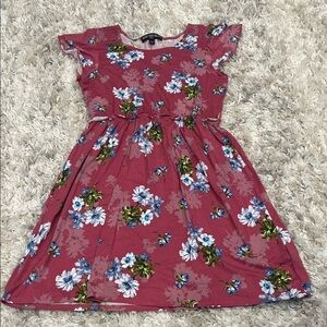 Floral Pink Kids Dress like new